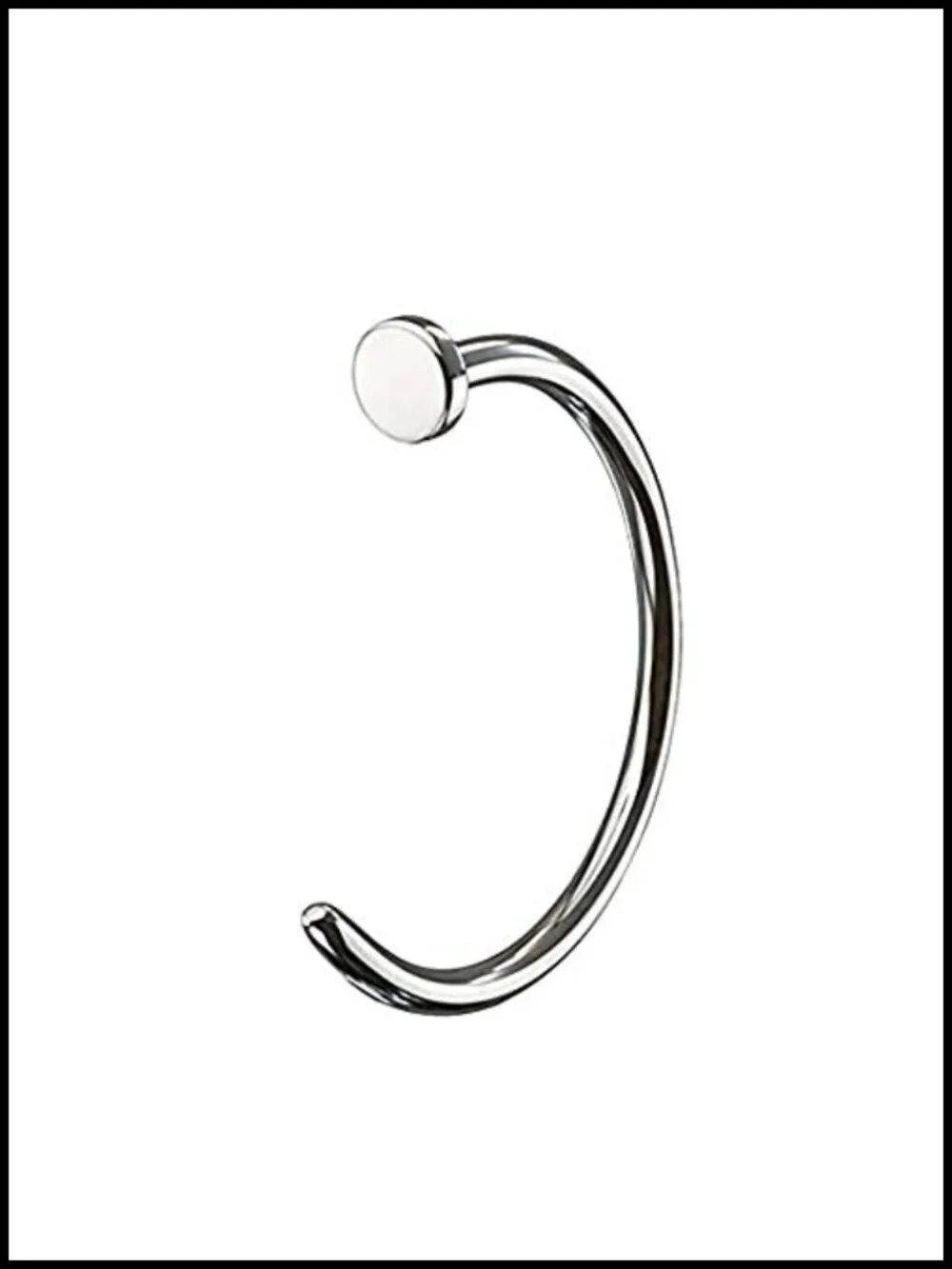 Solid Titanium Nose Hoop Ring 18g 20g Nickel Free Hypoallergenic Body Piercing